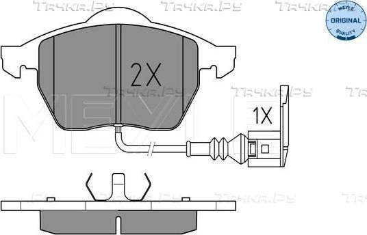 Тормозные колодки Meyle Original передние для SEAT Leon I 1999-2006. Артикул 025 233 9219/W