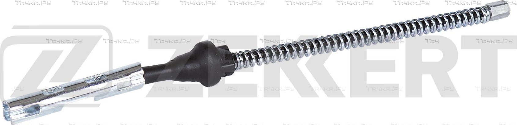 Трос ручника (тросик ручного тормоза) Zekkert для Ford Fiesta V 2001-2010. Артикул BZ-1039