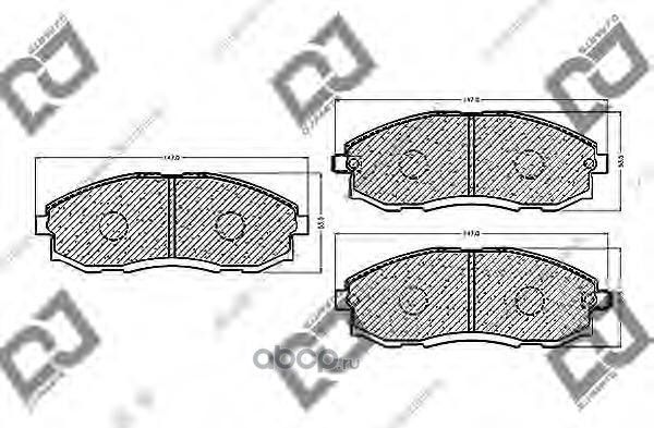 Колодки тормозные (DJ Parts). Артикул BP1106