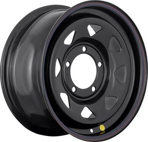 Колёсный диск OFF-ROAD Wheels усиленный стальной черный 5x139,7 7xR16 ET+30 для УАЗ Patriot 2005-2025 (треугольник мелкий). Артикул 1670-53910BL+30A17X