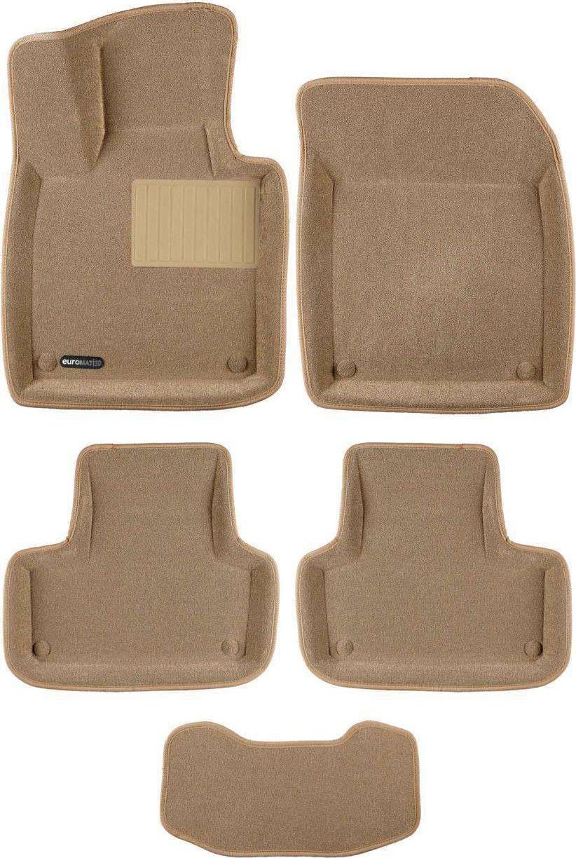 Коврики текстильные Euromat 3D Business для салона Volvo XC60 II 2018-2026 БЕЖЕВЫЕ. Артикул EMC3D-005502T