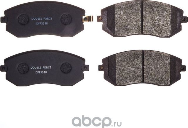 Колодки тормозные дисковые (Double Force) Double Force. Артикул DFP3328