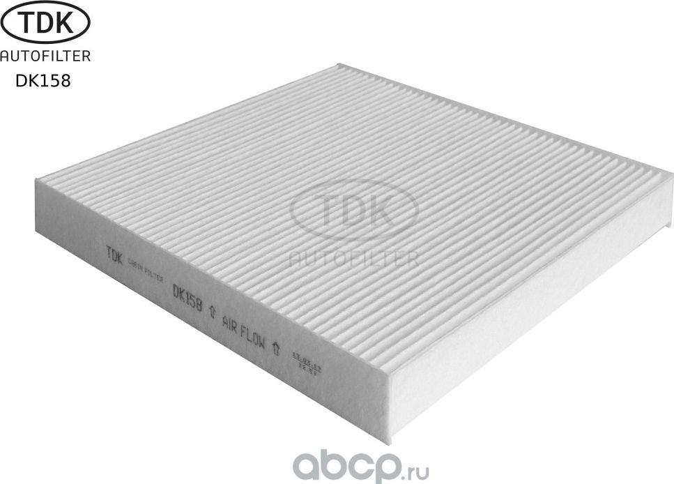 Фильтр салона HONDA Accord VIII, IX, CR-V III, IV, Civic VIII, IX, Legend, Pilot (ТДК). Артикул DK158