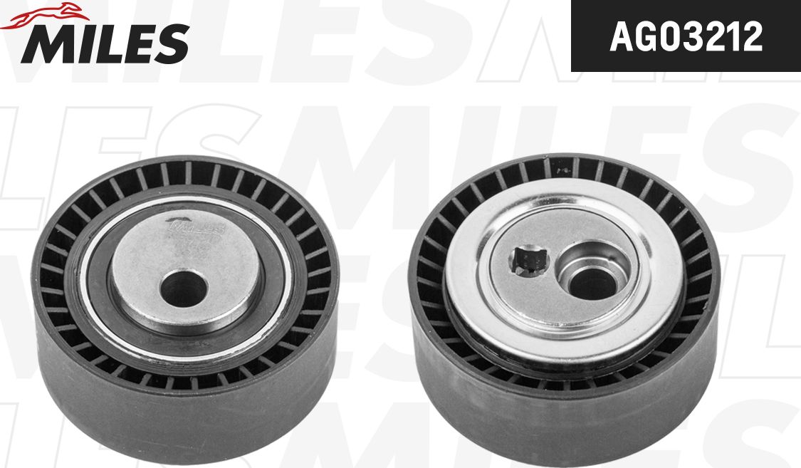 Натяжной ролик (натяжитель) приводного поликлинового ремня Miles. Артикул AG03212
