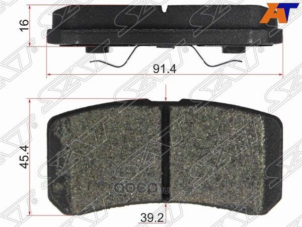 Колодки тормозные RR MITSUBISHI ASX 10- (SAT). Артикул ST4605A487