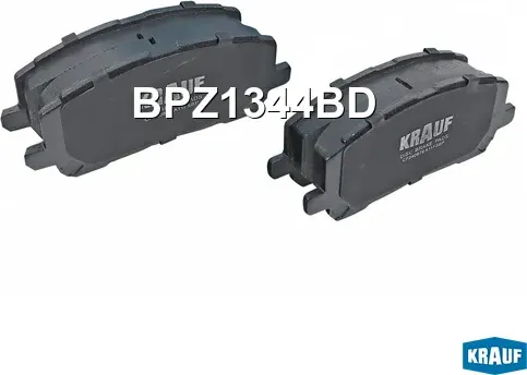 Колодки тормозные дисковые (Krauf). Артикул BPZ1344BD