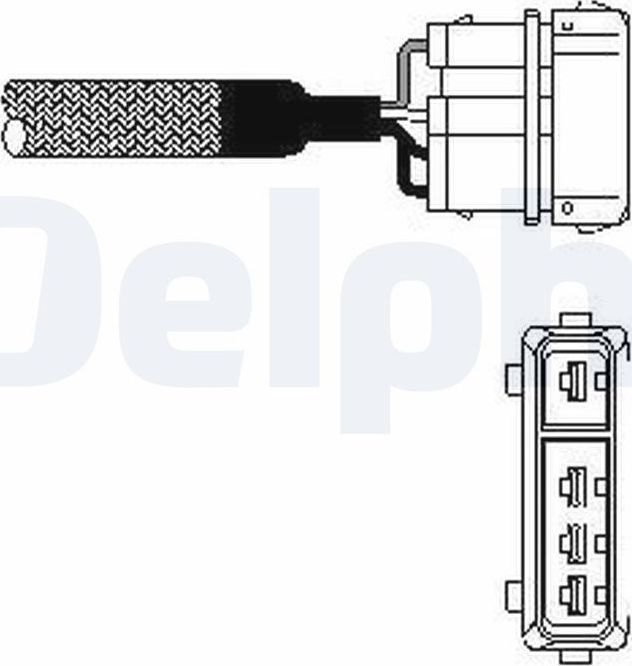 Лямбда-зонд (кислородный датчик) Delphi для Mazda Xedos 6 1994-1999. Артикул ES10333-12B1