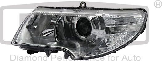 Фара передняя основная DPA левая для Skoda Superb II 2009-2015. Артикул 89410872502