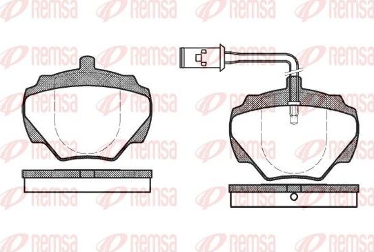Тормозные колодки Remsa. Артикул 0222.01