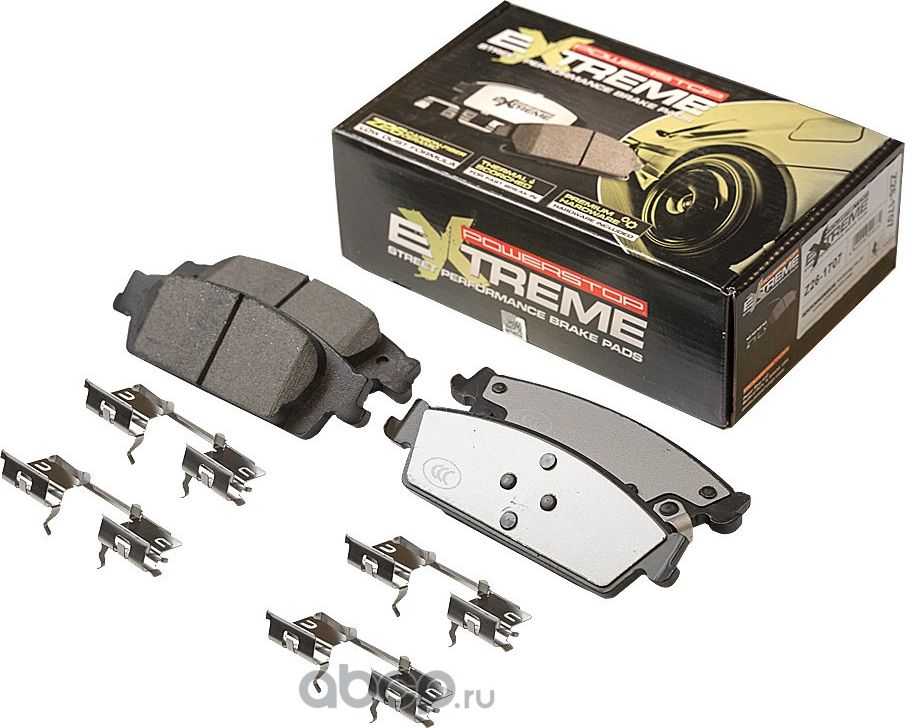 Задние керамические колодки Extreme Street Performance Z26 PowerStop 26-1707. Артикул 261707