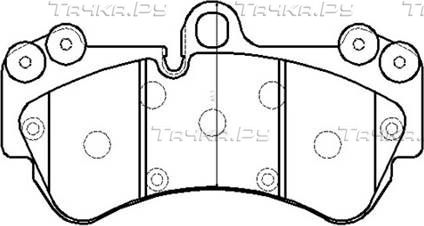 Тормозные колодки HSB передние для Porsche Cayenne I (955) 2002-2010. Артикул HP8544