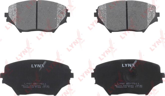 Тормозные колодки LYNXauto. Артикул BD-7511