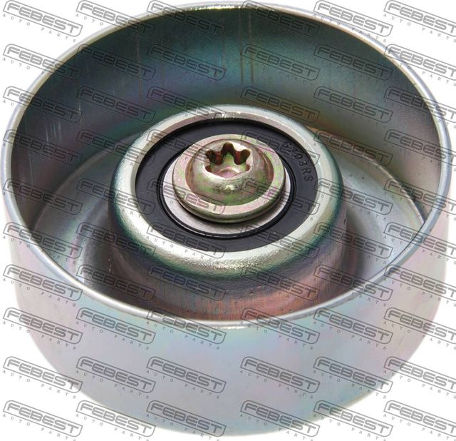 Натяжной ролик (натяжитель) приводного поликлинового ремня Febest для Mitsubishi Pajero IV 2006-2025. Артикул 0487-KH9W