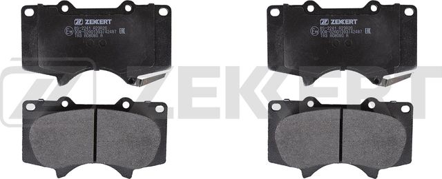 Тормозные колодки Zekkert передние для Toyota Hilux VIII 2015-2026. Артикул BS-2241