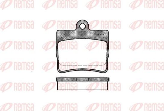 Тормозные колодки Remsa. Артикул 0630.00