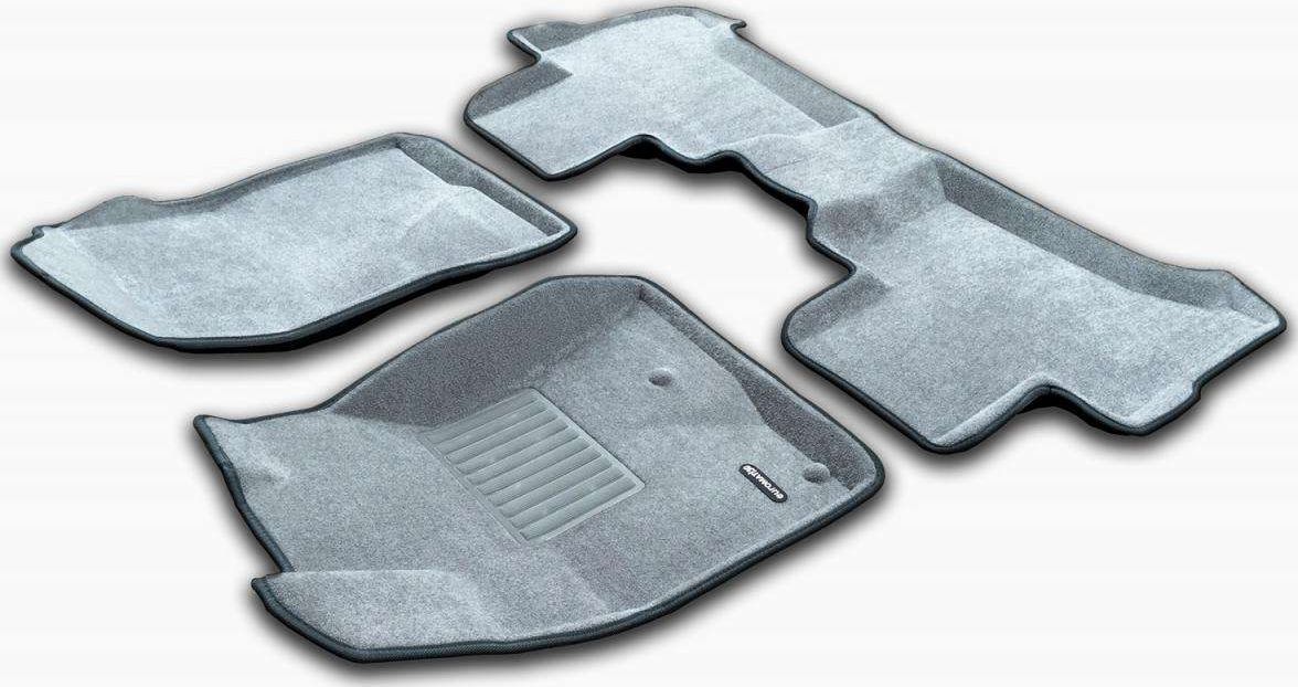 Коврики текстильные Euromat 3D Business для салона Lexus GX 470 1998-2008 Светло-серые. Артикул EMC3D-005121S