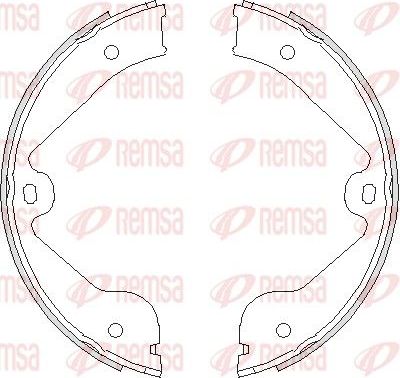 Тормозные колодки (стояночная тормозная система) Remsa. Артикул 4735.00