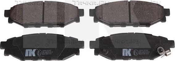Тормозные колодки NK задние для Subaru Forester IV 2013-2018. Артикул 224414