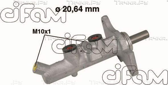 Тормозной цилиндр главный Cifam (алюминий) для Toyota Corolla E120, E130 2001-2007. Артикул 202-592