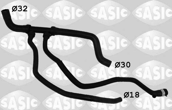 Патрубок радиатора (системы охлаждения) Sasic. Артикул 3404162