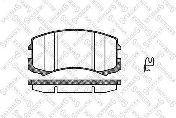 Тормозные колодки Stellox. Артикул 976 001-SX