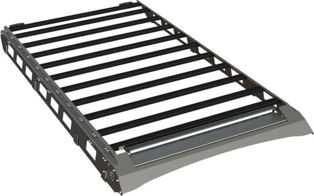 Экспедиционный багажник STC для Toyota Land Cruiser Prado 78 1984-2007 шторка, дальний и задний свет. Артикул STC-TLC76-TR1-L1L2