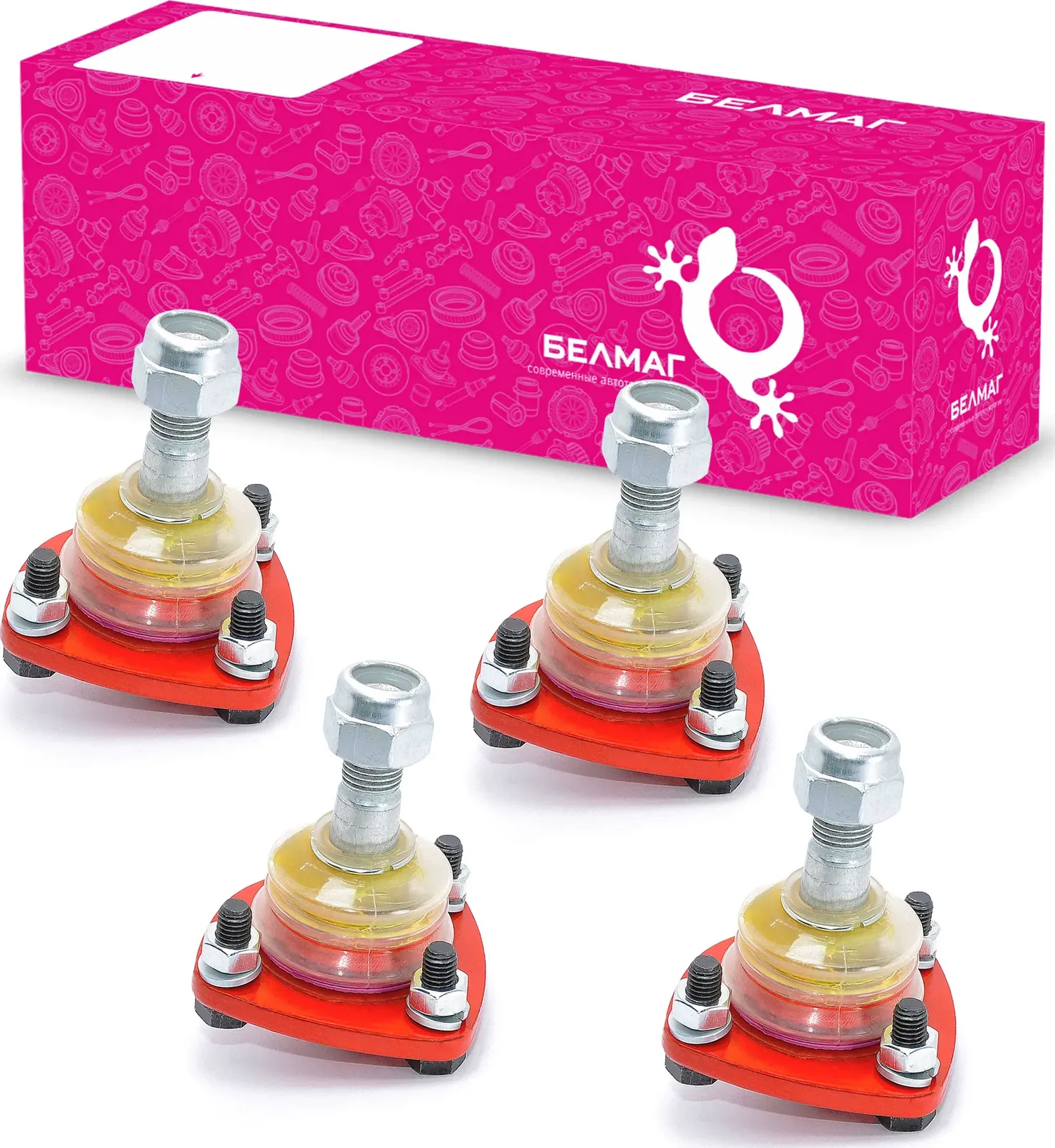 Опора шаровая ВАЗ 2101-07 (2+2) БелМаг Фаворит (Belmag). Артикул BM0224