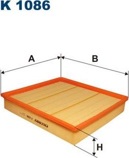 Салонный фильтр Filtron для Renault Magnum 1990-1996. Артикул K 1086