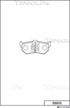 Тормозные колодки MK Kashiyama. Артикул D5015