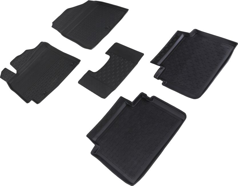 Коврики резиновые Seintex с высоким бортиком для салона Hyundai Elantra VI 2015-2020. Артикул 87856