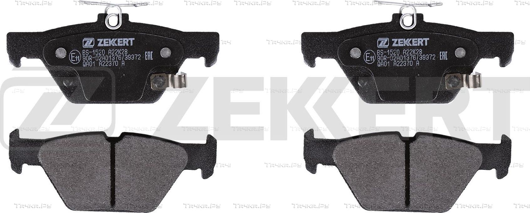 Тормозные колодки Zekkert задние для Subaru Outback VI 2020-2026. Артикул BS-1520