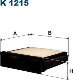 Салонный фильтр Filtron. Артикул K 1215