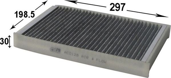 Салонный фильтр JS Asakashi для Opel Zafira A 1999-2005. Артикул AC0128C