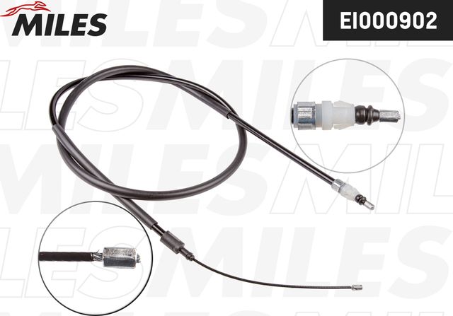 Трос ручника (тросик ручного тормоза) Miles задний правый для Peugeot Partner Origin 2008-2015. Артикул EI000902