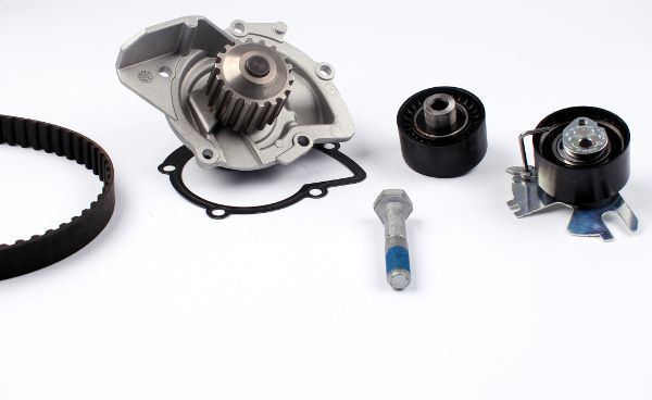 Помпа (водяной насос) с комплектом ремня ГРМ Hepu. Артикул PK09020