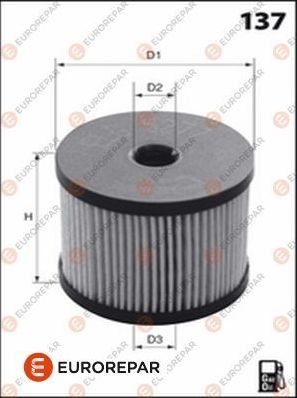 Топливный фильтр Eurorepar. Артикул 1643628280