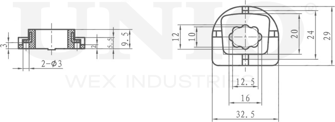 Втулка кронштейна радиатора (Unio). Артикул RMP-10238