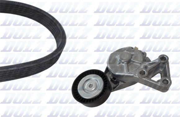 Ремень ГРМ с роликами (комплект) Dolz для SEAT Toledo II 2000-2006. Артикул SKD217A