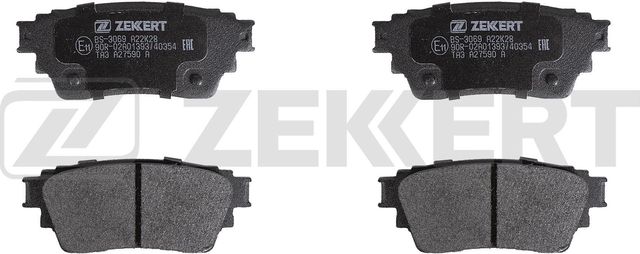 Тормозные колодки Zekkert. Артикул BS-3069