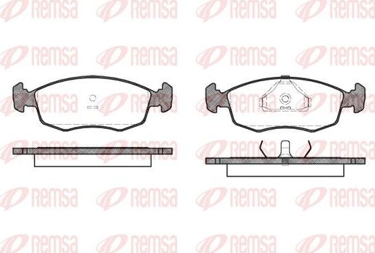 Тормозные колодки Remsa передние для Ford Scorpio II 1994-1998. Артикул 0172.00