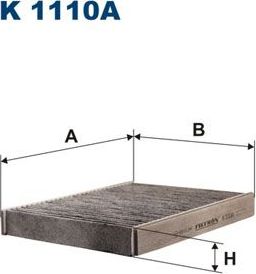 Салонный фильтр Filtron. Артикул K 1110A