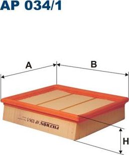 Воздушный фильтр Filtron. Артикул AP 034/1