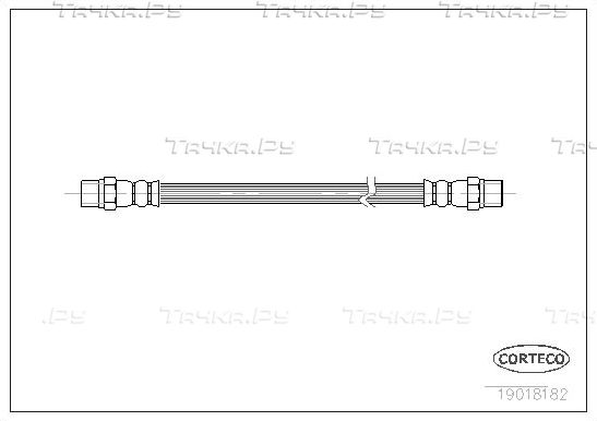 Тормозной шланг Corteco задний задний правый/левый для Volkswagen Passat B3 1988-1997. Артикул 19018182