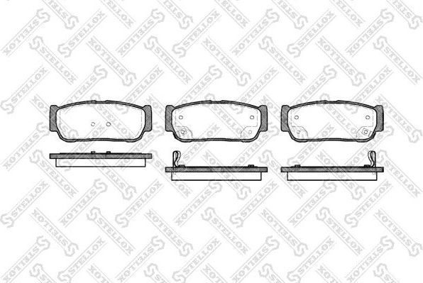 Тормозные колодки Stellox. Артикул 1074 002-SX