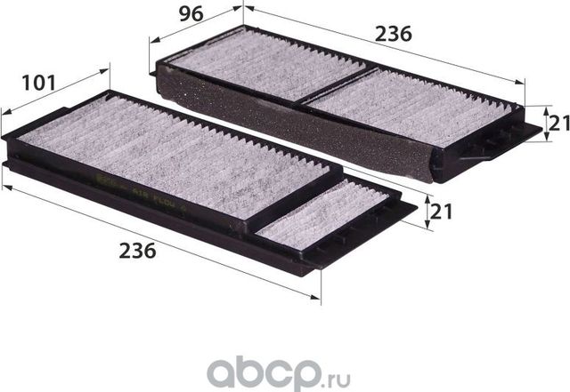 AC-041C BP4K-61-J6X (ФИЛЬТР САЛОННЫЙ) (RB-Exide). Артикул AC041C