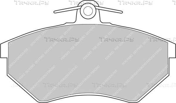 Тормозные колодки FERODO RACING DS3000 для Volkswagen Caddy II 1995-2004. Артикул FCP774R