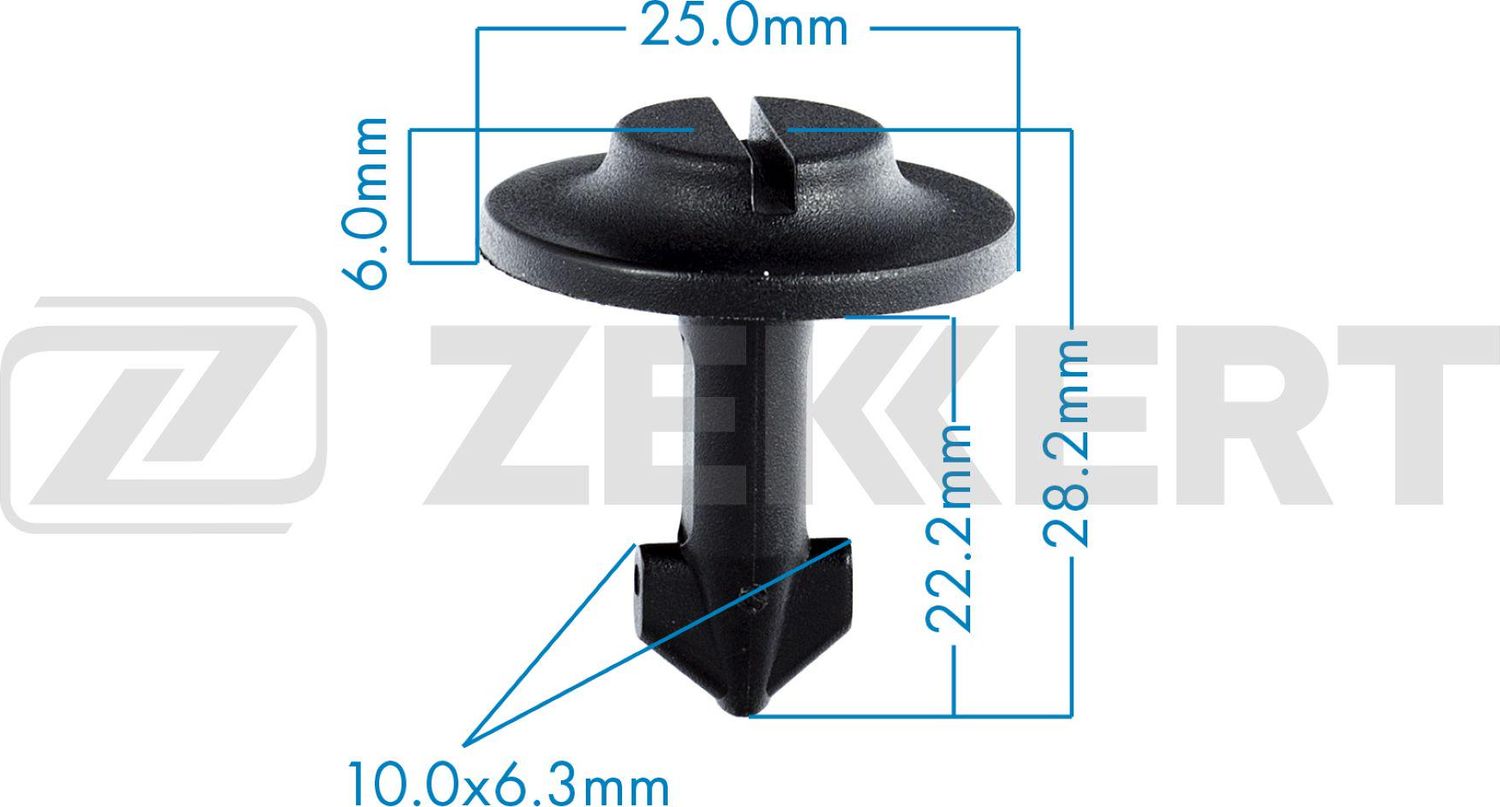 Клипса Zekkert (нейлон). Артикул BE-1625