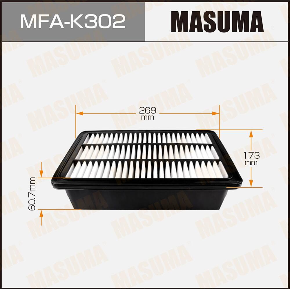 Воздушный фильтр Masuma. Артикул MFA-K302