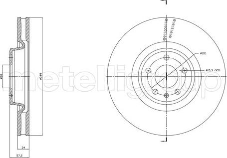Тормозной диск Trusting. Артикул DF1865