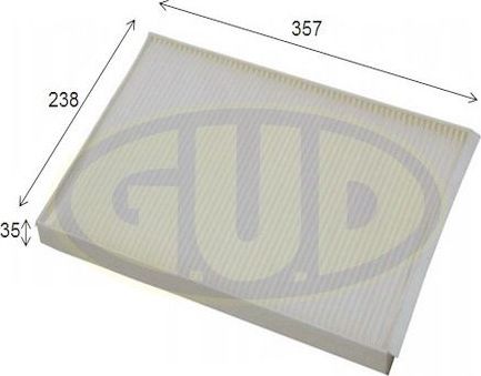 Салонный фильтр G.U.D.. Артикул GCF3569